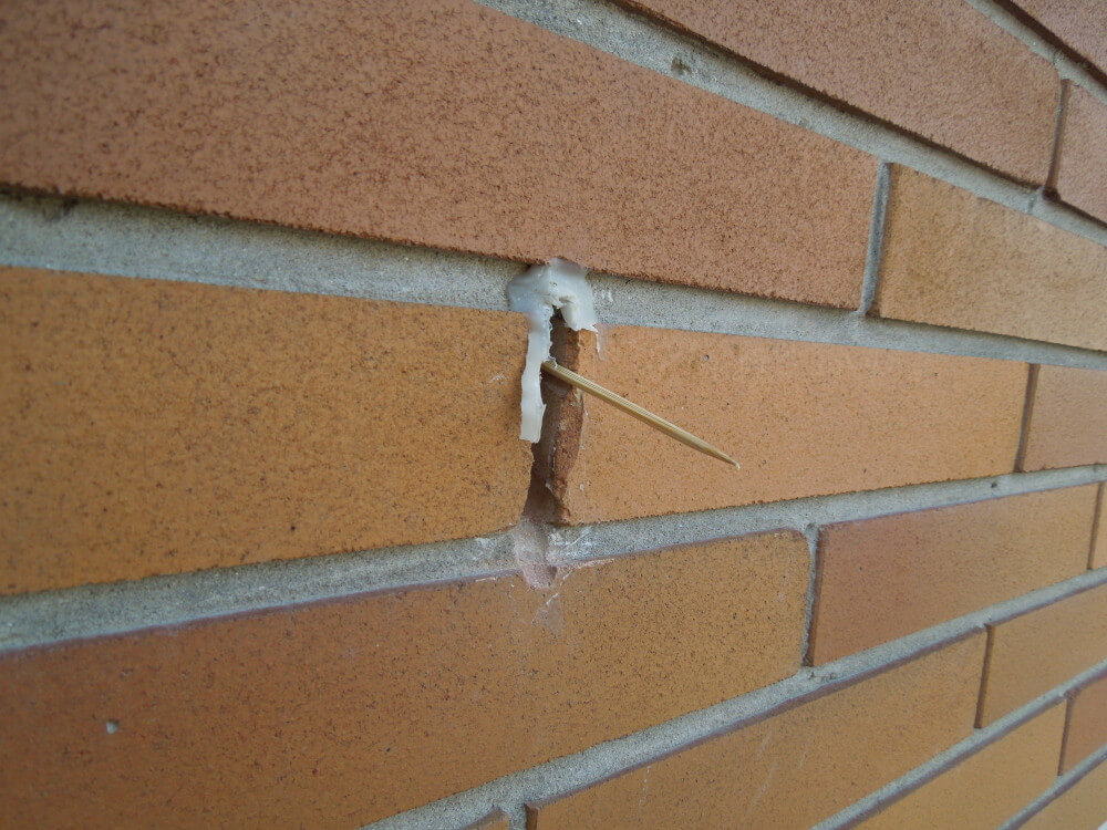 fill holes in brick