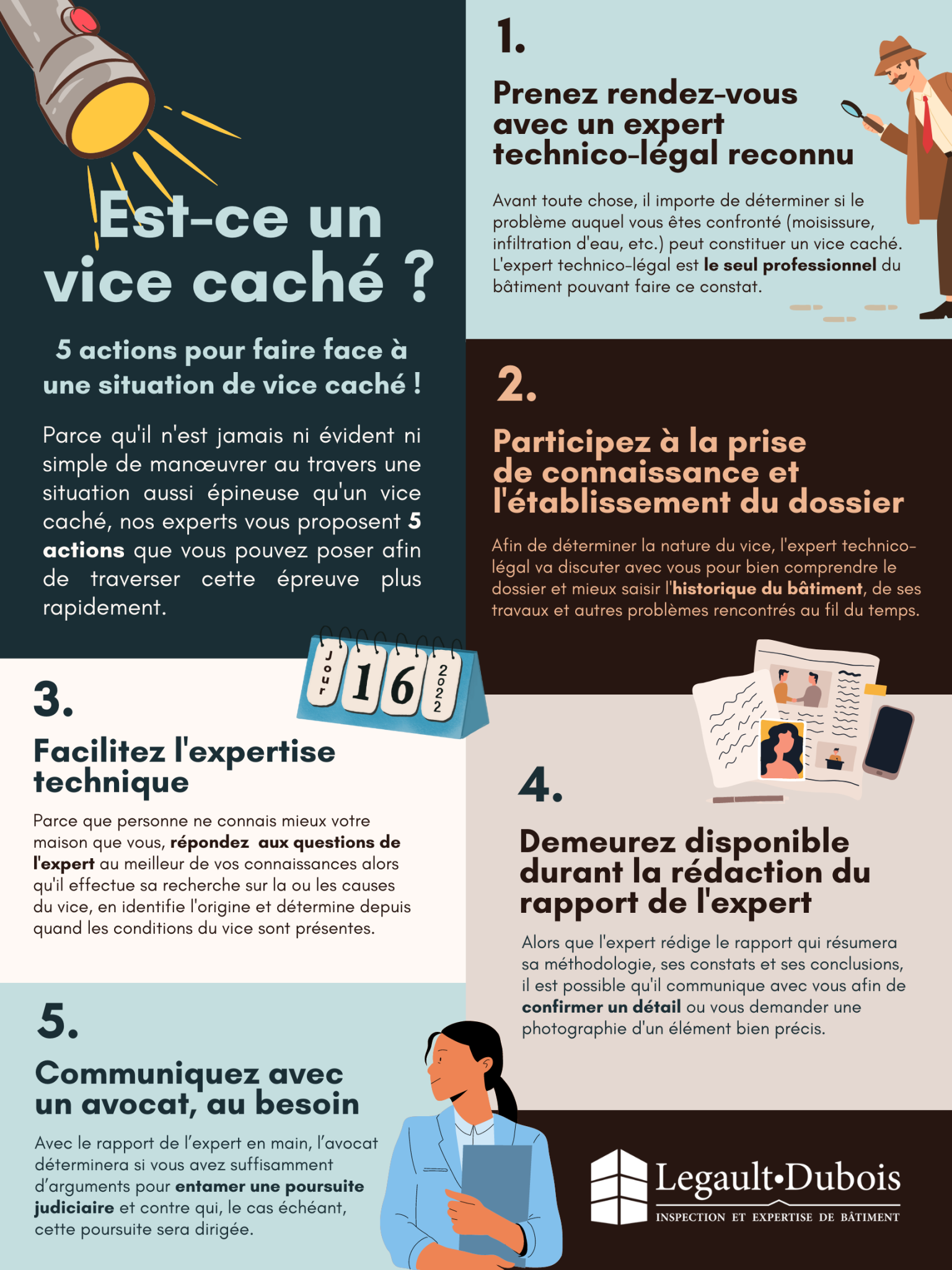 Avis de dénonciation vice caché les 3 premières étapes
