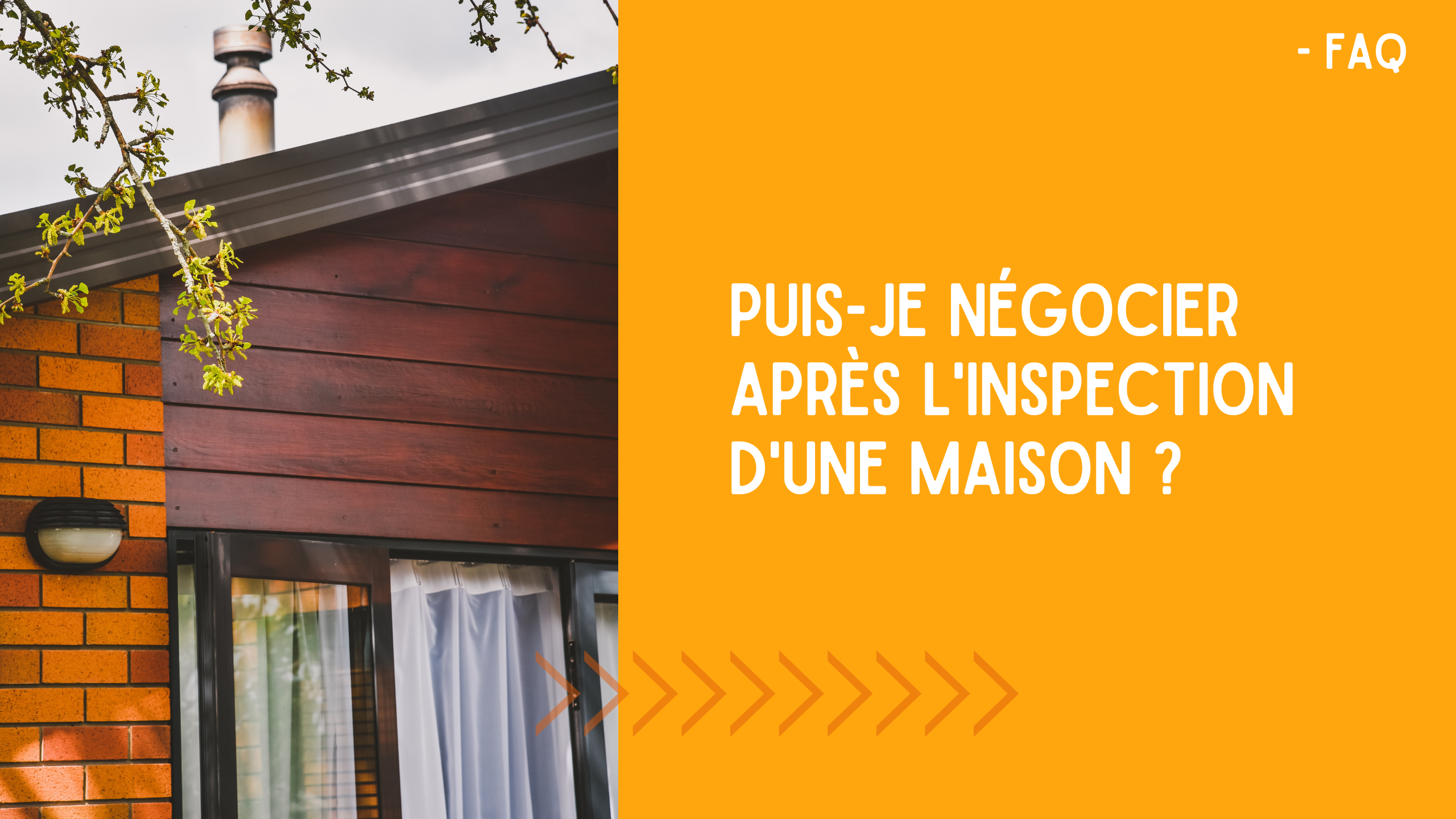 négociation après inspection maison